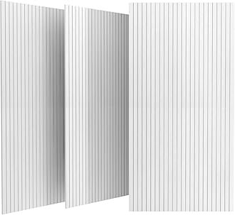 UMIACOUSTICS Decoration Acoustic Panels 3 Pcs Flame Retardant Sound Absorbing Panels, 48” X 24” X 0.4” Sound Proof Panels in Equidistant Slot.
