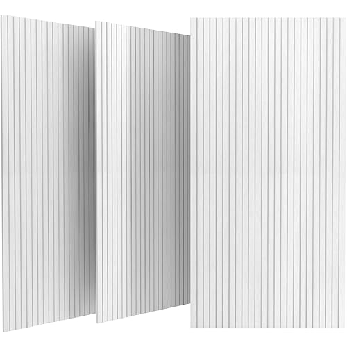 UMIACOUSTICS Decoration Acoustic Panels 3 Pcs Flame Retardant Sound Absorbing Panels, 48” X 24” X 0.4” Sound Proof Panels in Equidistant Slot.