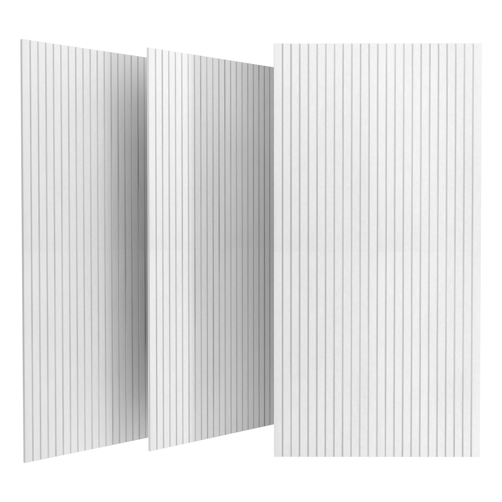 UMIACOUSTICS Decoration Acoustic Panels 3 Pcs Flame Retardant Sound Absorbing Panels, 48” X 24” X 0.4” Sound Proof Panels in Equidistant Slot.