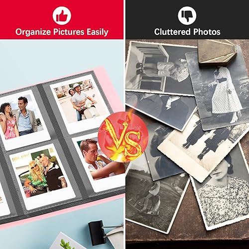 Miniatura 3 de Álbum de fotos Instax, paquete de 2 álbumes para cámara Fujifilm Instax Mini, cámara instantánea Polaroid Snap PIC-300 Z2300, álbum de fotos de 2 x