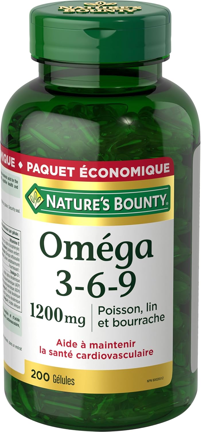 Nature's Bounty Omega-3-6-9 1200mg 200 count