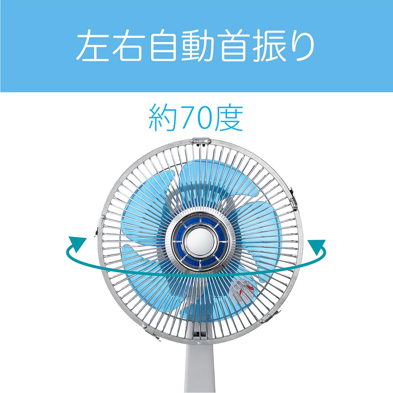 Amazon | コイズミ 扇風機 ミニ 風量3段階 首振り オフタイマー付き