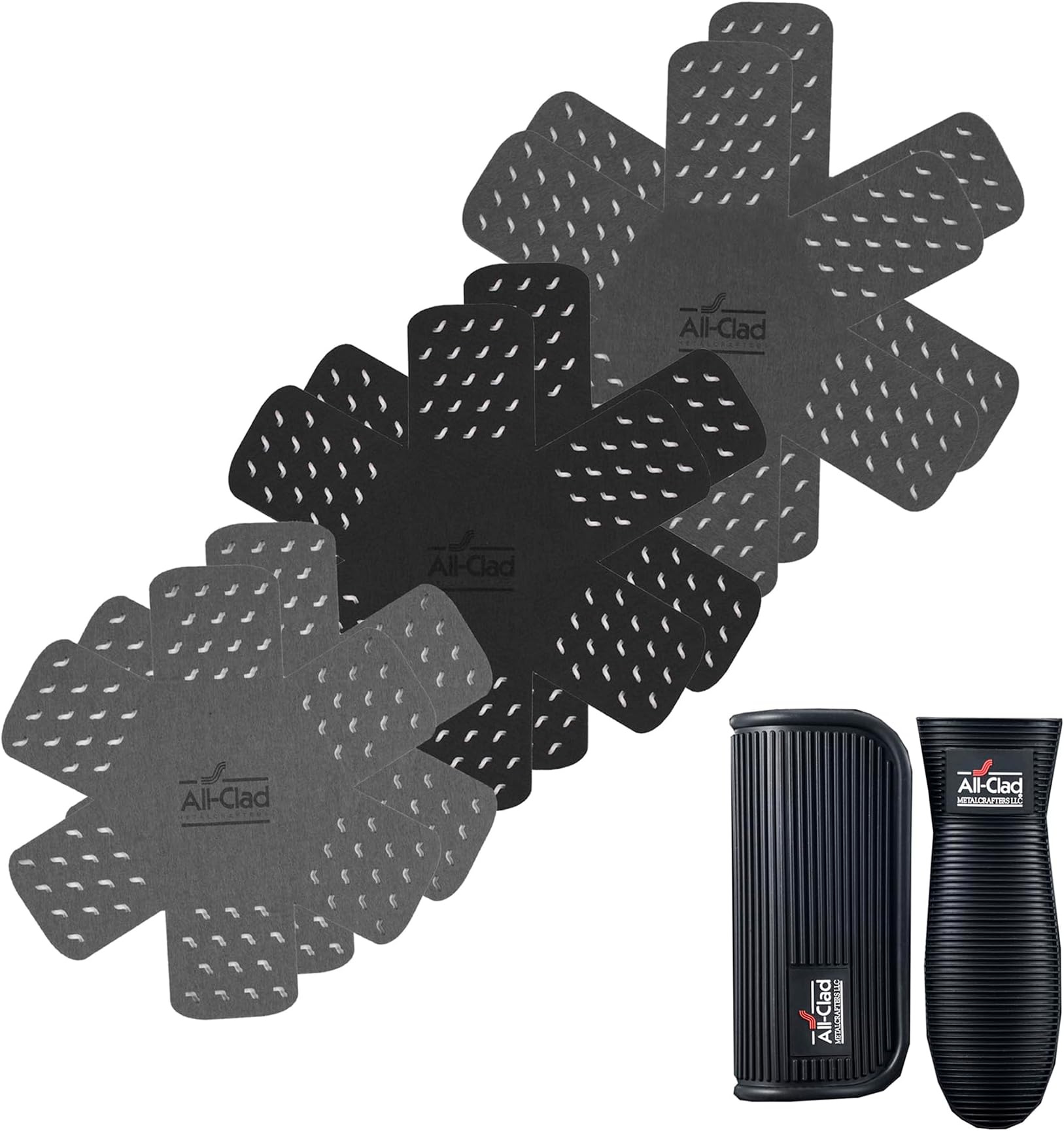 All-CladCookware Protectors & Silicone Grip Set