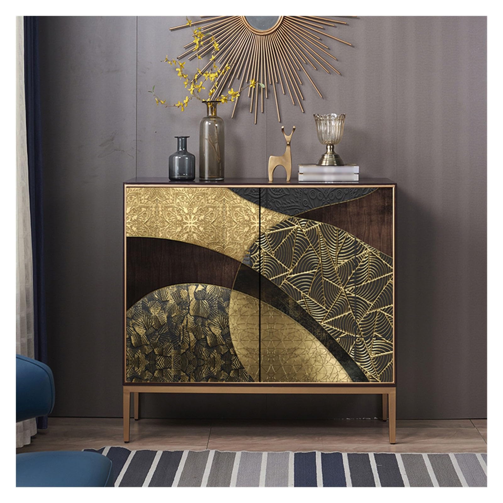 Armadio cucina Organizzatore for credenza da cucina, mobiletto decorativo stoccaggio(100 * 40 * 90cm)