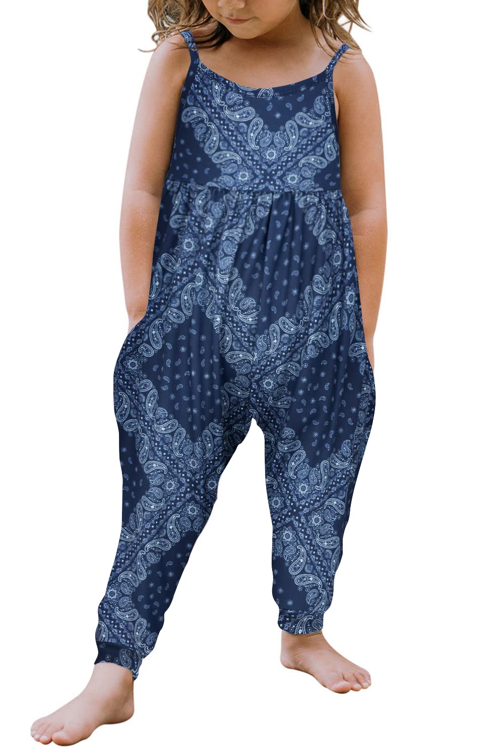 Yousie Toddler Girls Kids Rompers Jumpsuit Summer Spring Outfits 1-8 Years