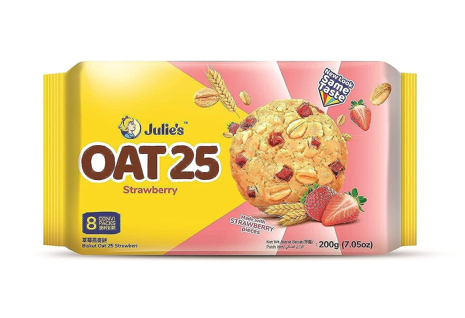 JULIE'S Oat 25 Strawberry 200GJULIE'S Oat 25 Strawberry 200G