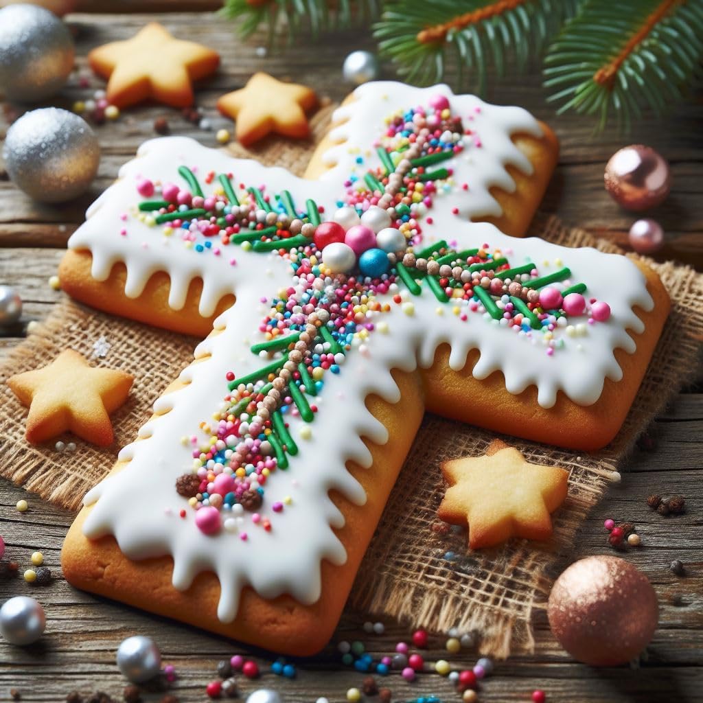 Cross Cookie Cutter 4” Large Holy Cross Shape Cookie Cutter Mold - 18/0 Stainless Steel image 5