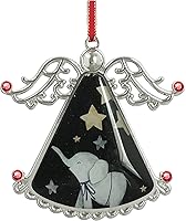 Vista 8 de XUTAI Ángel de árbol de Navidad con flor de cerezo colgante de vidrio, colgante de vidrio de ángel para decoración navideña