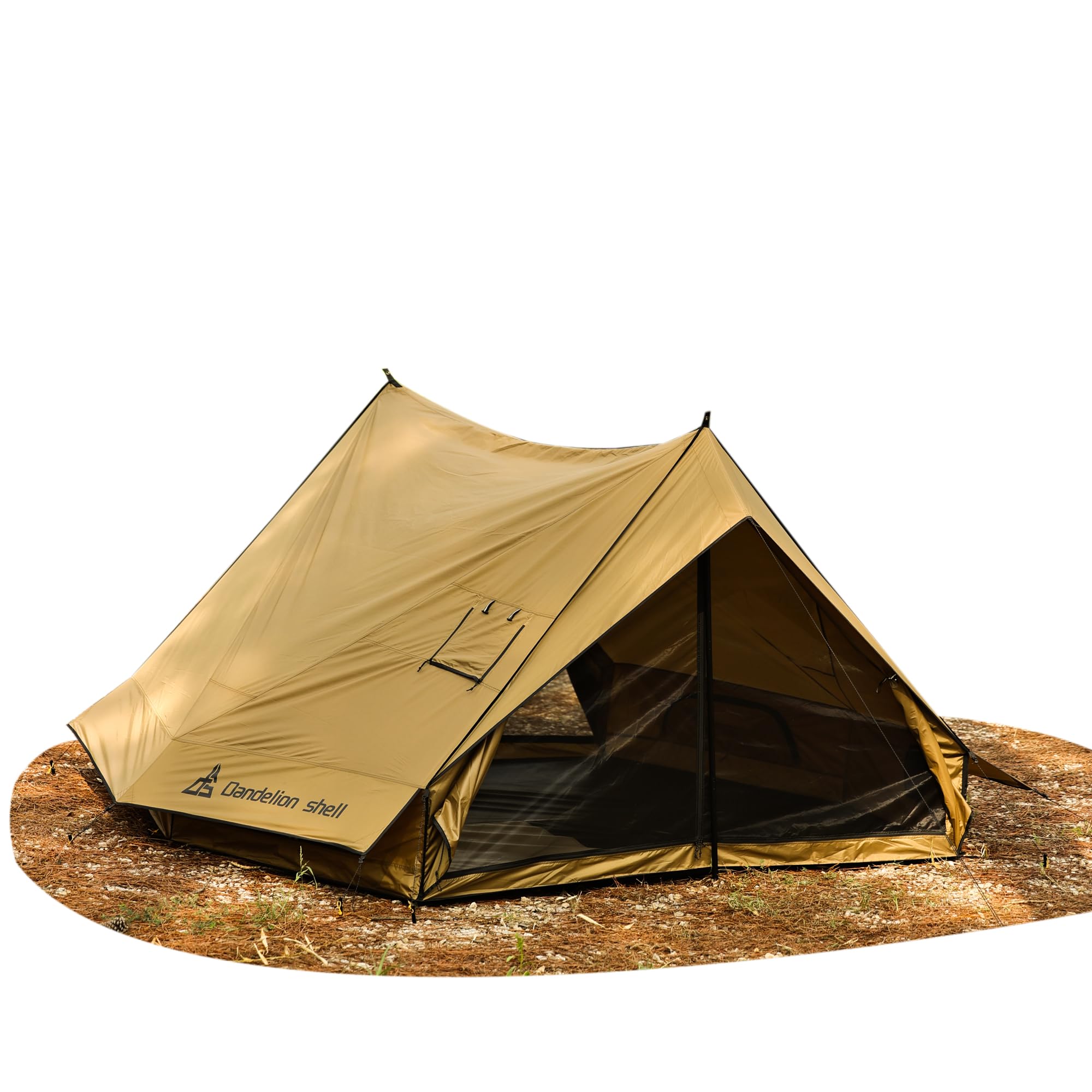 Hot Tent with Stove Jack – 4 Season Waterproof & Windproof Shelter for 1–4 People, Lightweight for Camping, Hiking, Hunting & Fishing