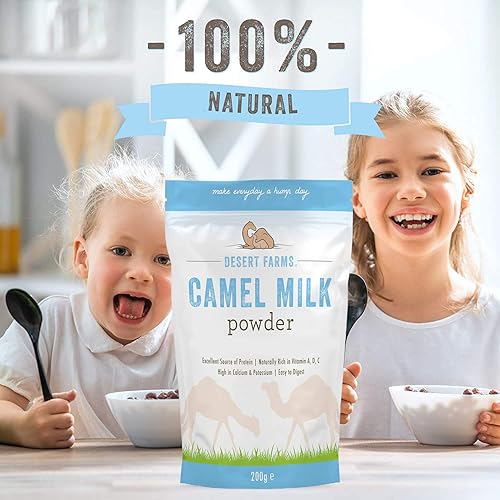 Miniatura 3 de Desert Farms Leche de camello orgánica en polvo con certificación PALEO y KETO sin alérgenos sin OMG fácil de mezclar excelente reemplazo para leche
