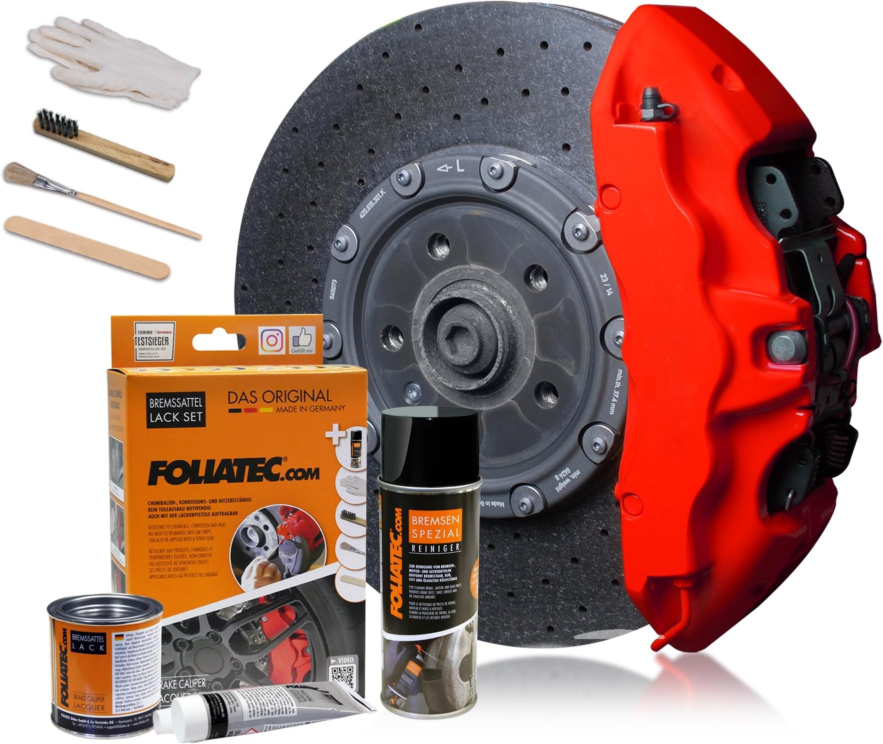 Bremssattel paint set, racing red matt