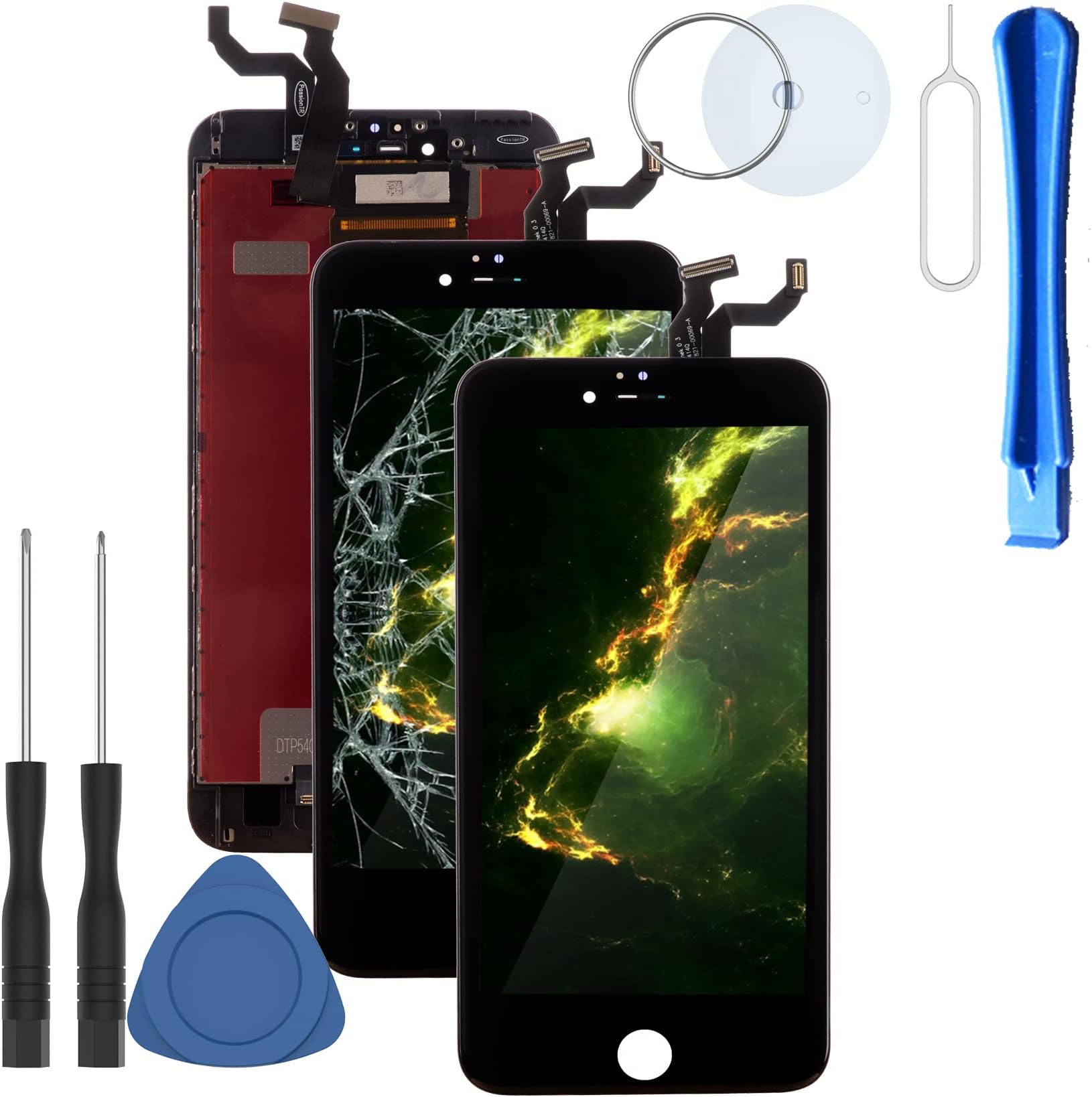 ZTR for iPhone 6S 4.7 Inch LCD Touch Screen Digitizer Display Assembly Replacement Full Complete Frame Set with All Required Tools Kit Black