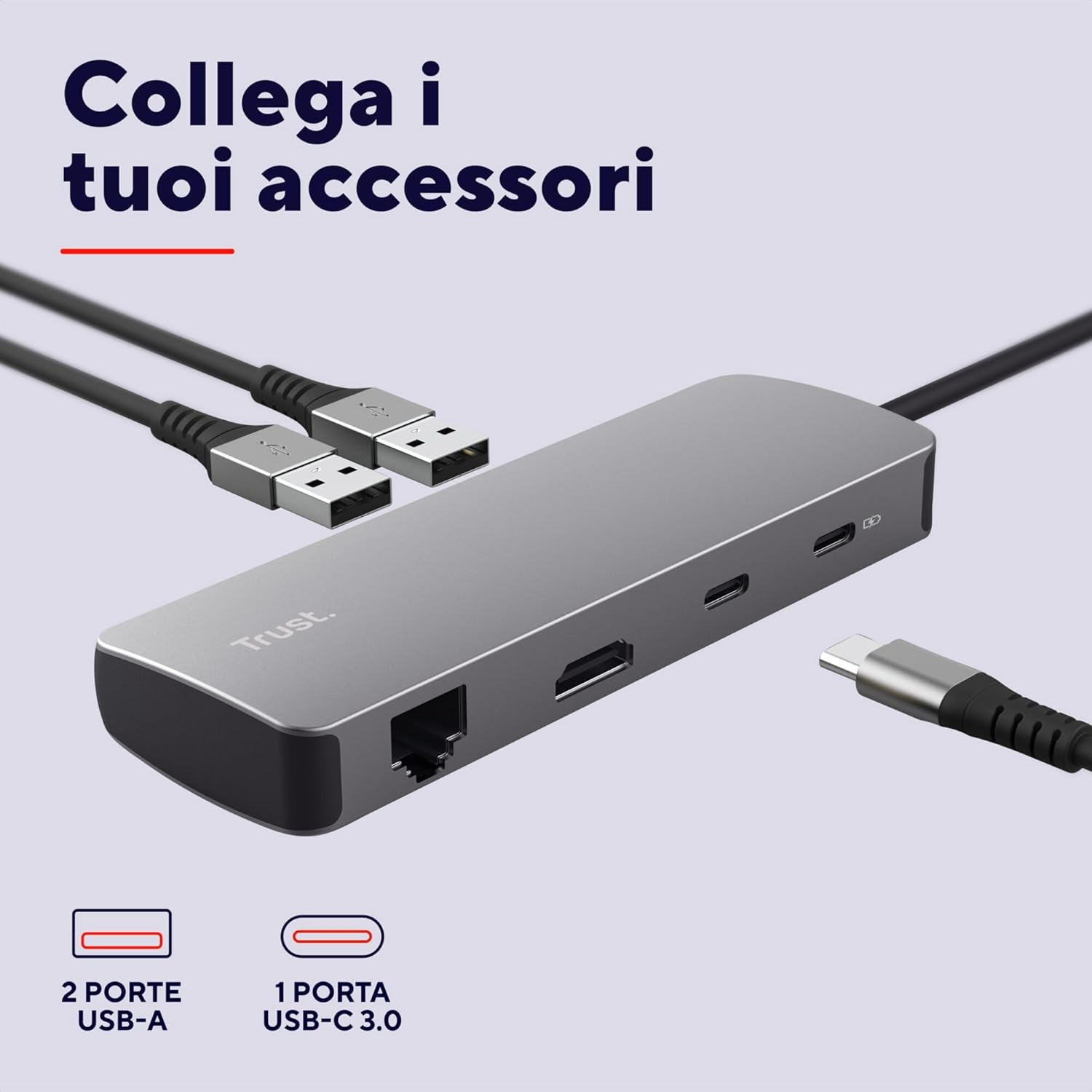 Vylor Hub USB C 8-in-1 Adattatore HDMI 4K@60Hz - Hub USB - Immagine 3