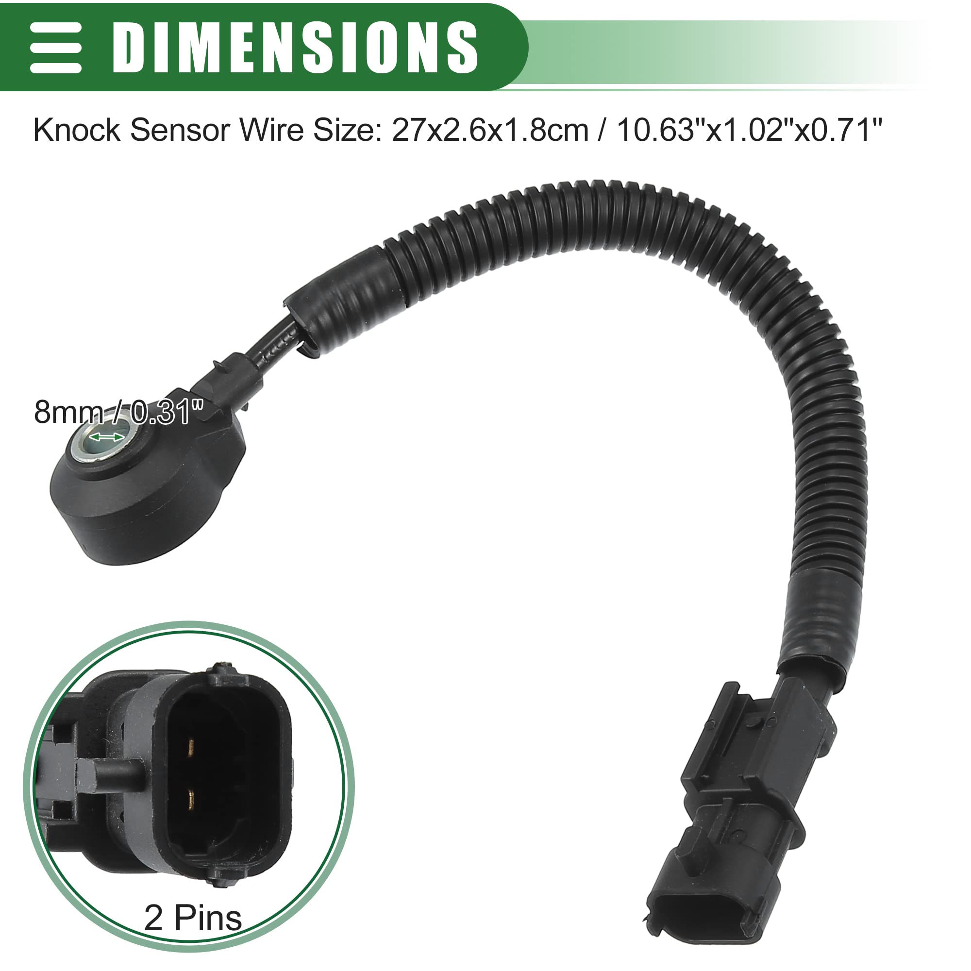 Amazon.com: Motoforti Car Engine Ignition Knock Sensor, Detonation
