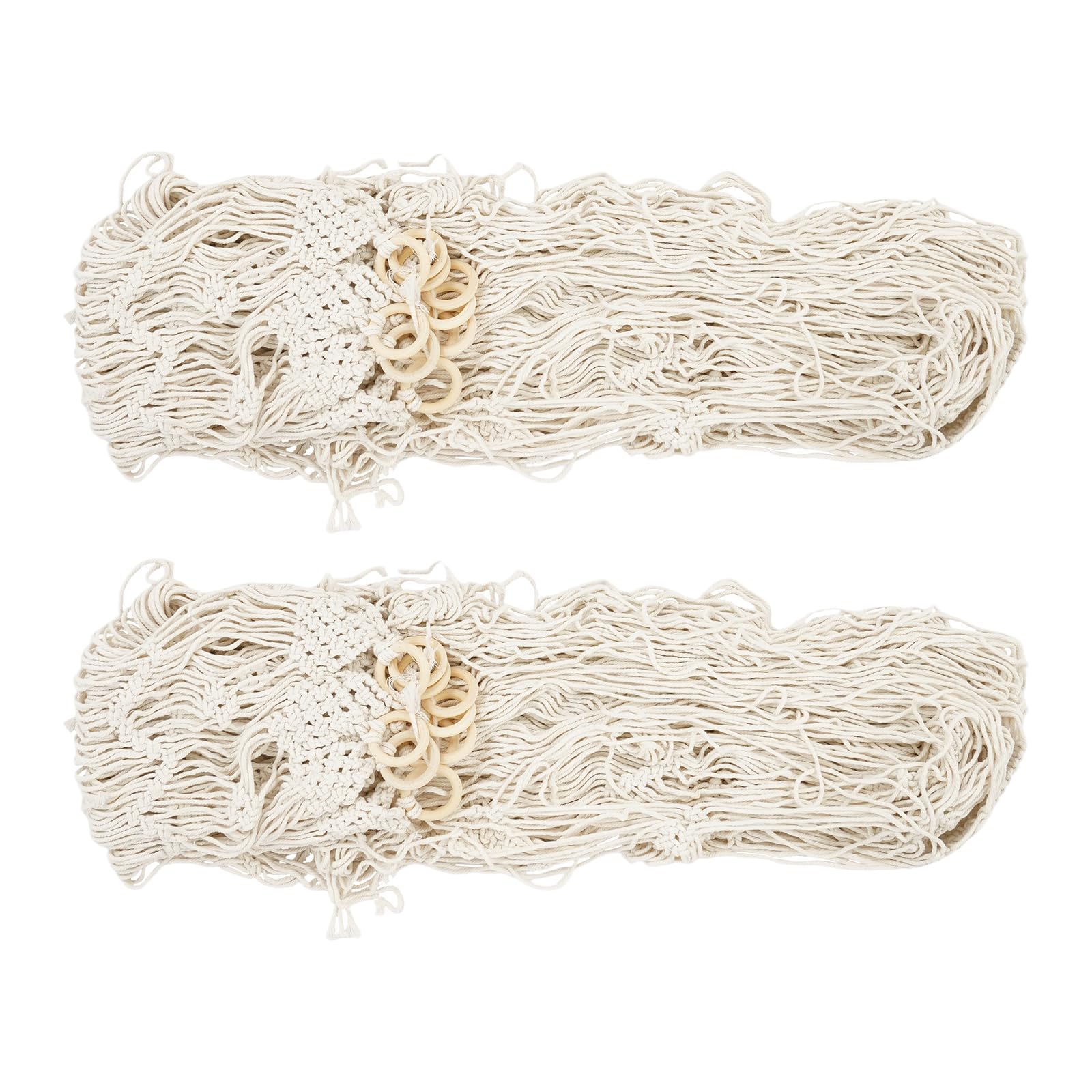 Lot de 2 rideaux bohèmes pour porte, fenêtre, séparateur de pièce, 100 x 200 cm
