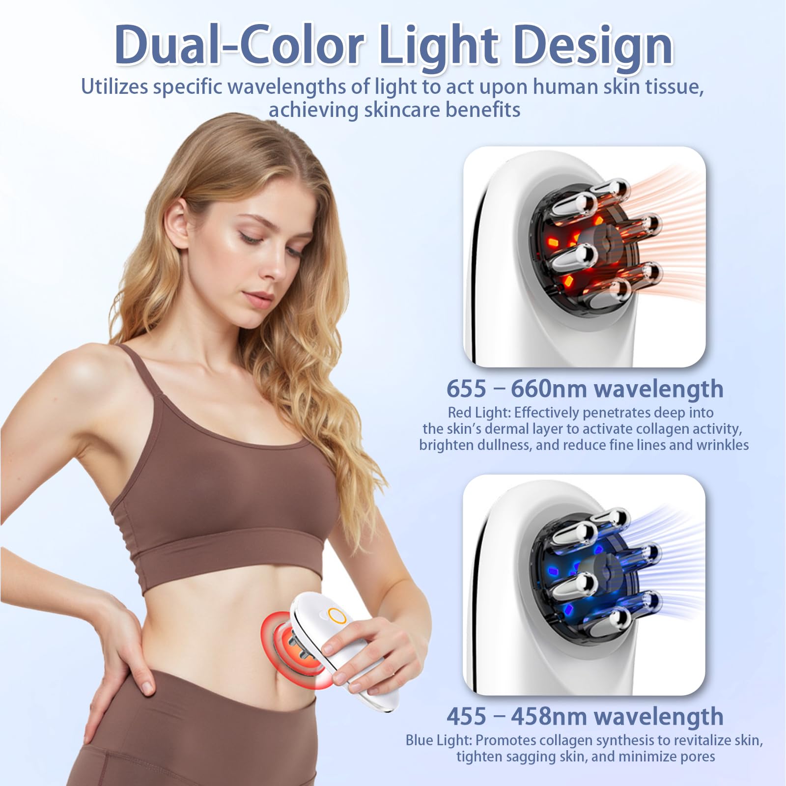 Apparecchio di Massaggio con Suczione 4 in 1, Modellazione e Rinfrescare, EMS Microcorrente Luce LED Calore per Lipedema Addome Gambe Piede Fascie e Drenaggio Linfatico