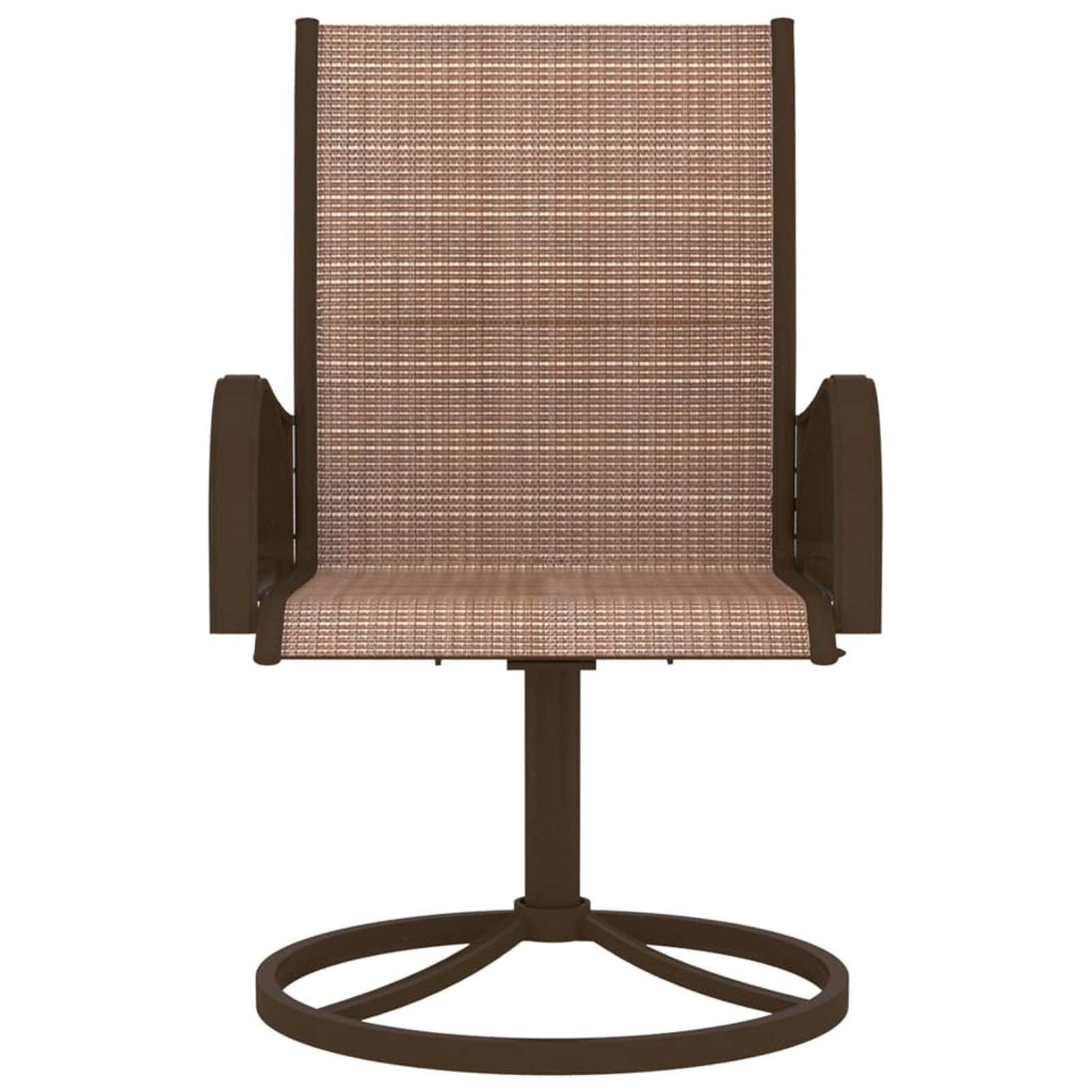 312278 Sedie Girevoli da Giardino 2pz Textilene e Acciaio Marrone Testata in Legno,Testata Letto Matrimoniale Muebles Dormitorio Spalliera Letto Testiere per Letto Matrimoniale