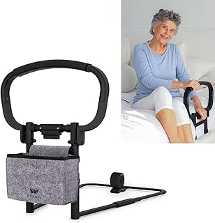 Sturdy Bed Rails for Elderly Adults Safety - Foldable & Adjustable Bed Rail - Supports up to 330lbs - Fit King, Queen, Full, Twin - Bed Guard Rail for Seniors WELLORA
