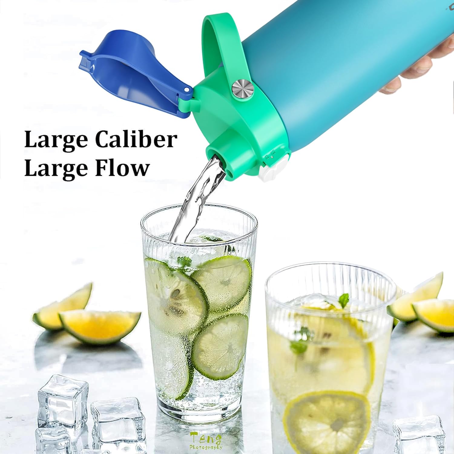 2 IN 1 Lid for Owala Freesip Cups, Replacement Lid for Owala 16oz 24oz 25oz 32oz 40oz, One Button Water Bottle Top Lid,BPA-Free Owala Accessories, Leak-Proof and Dishwasher Safe - Image 8