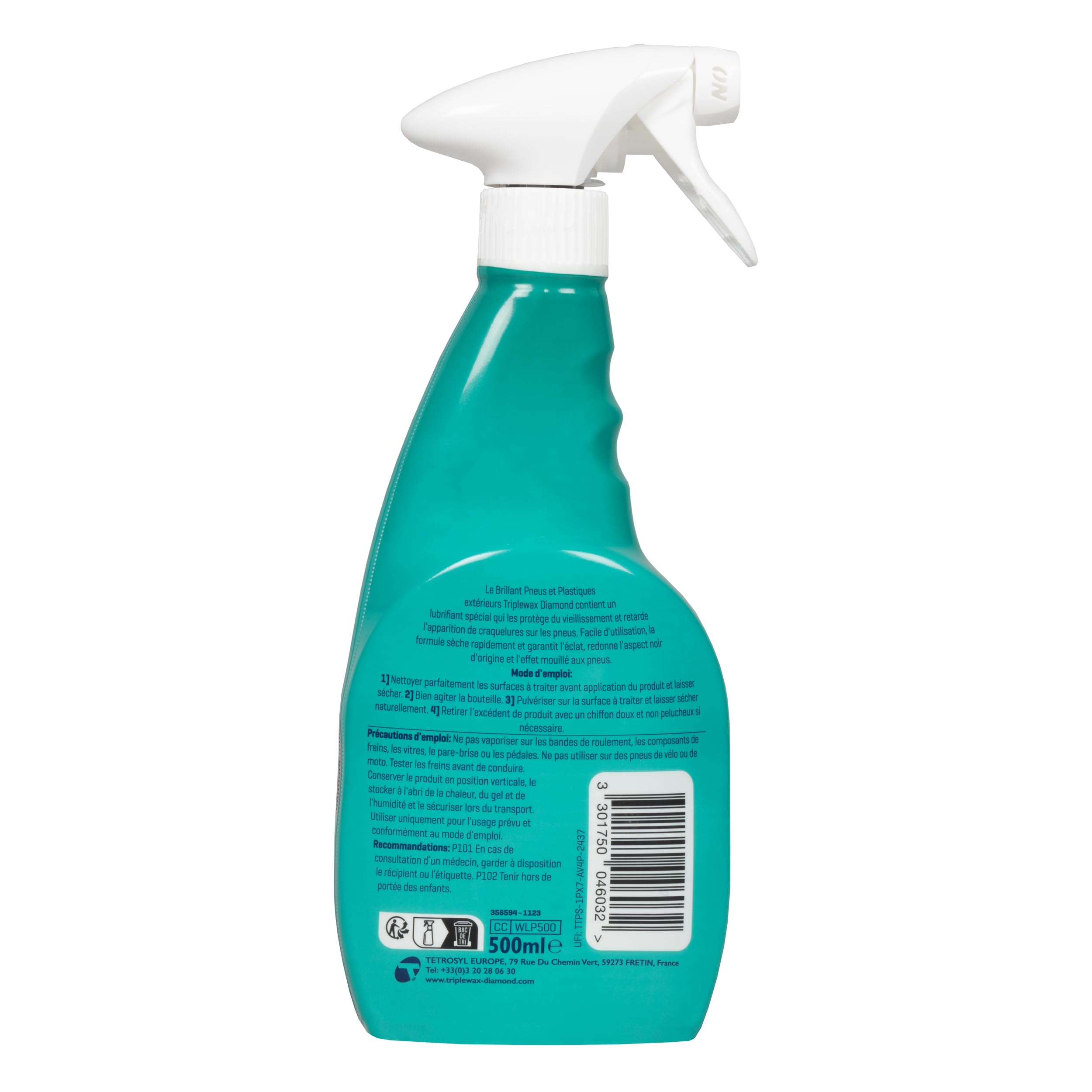 Triplewax Diamond, Brillo para neumáticos, 500 ml