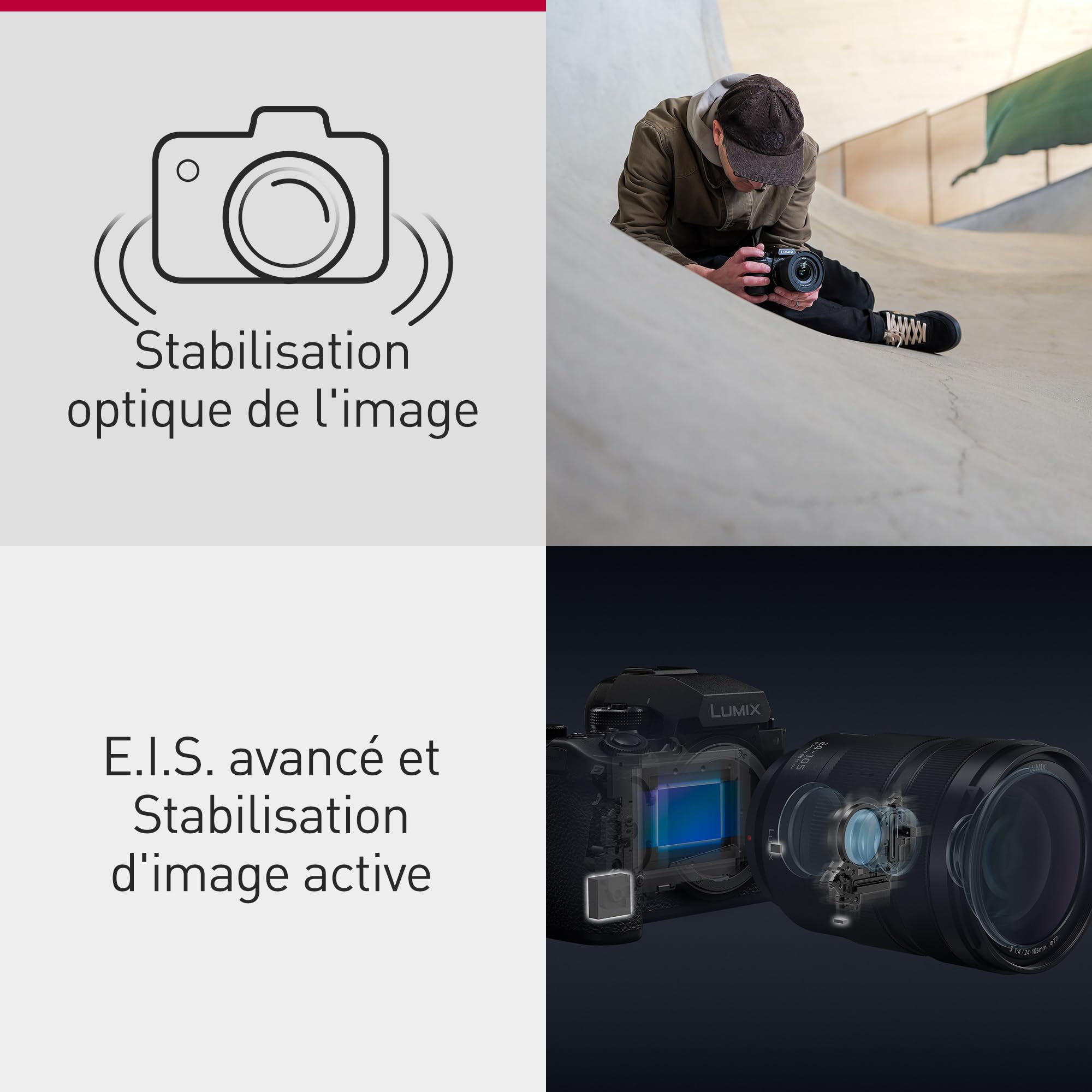 Panasonic LUMIX S1II Appareil Photo sans Miroir Plein Cadre, Boîtier Seul, 24MP, 4K 120p, 5.1K 60p Open Gate, ProRes RAW, Phase Hybrid AF, Monture L, Noir
