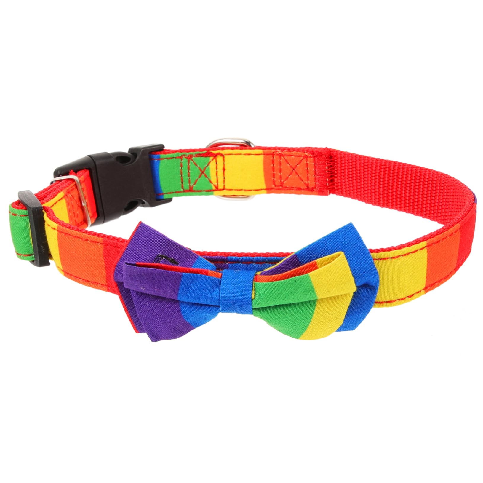 INOOMP 5pezzi Collare Per Cani e Gatti Regolabile Con Design Arcobaleno Accessorio Pet Per Feste e Occasioni Speciali Comfort e Sicurezza Per Tuo Zampe