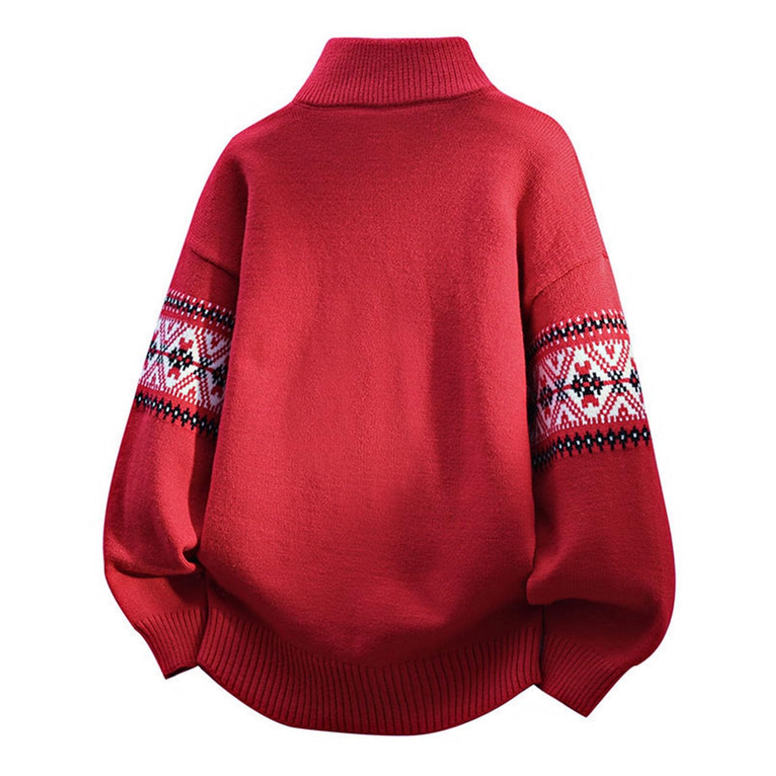 Abrigo de Punto Masculino para Invierno con Cuello semialto Manga Larga y diseño Grueso cómodo Estilo Casual Diario
