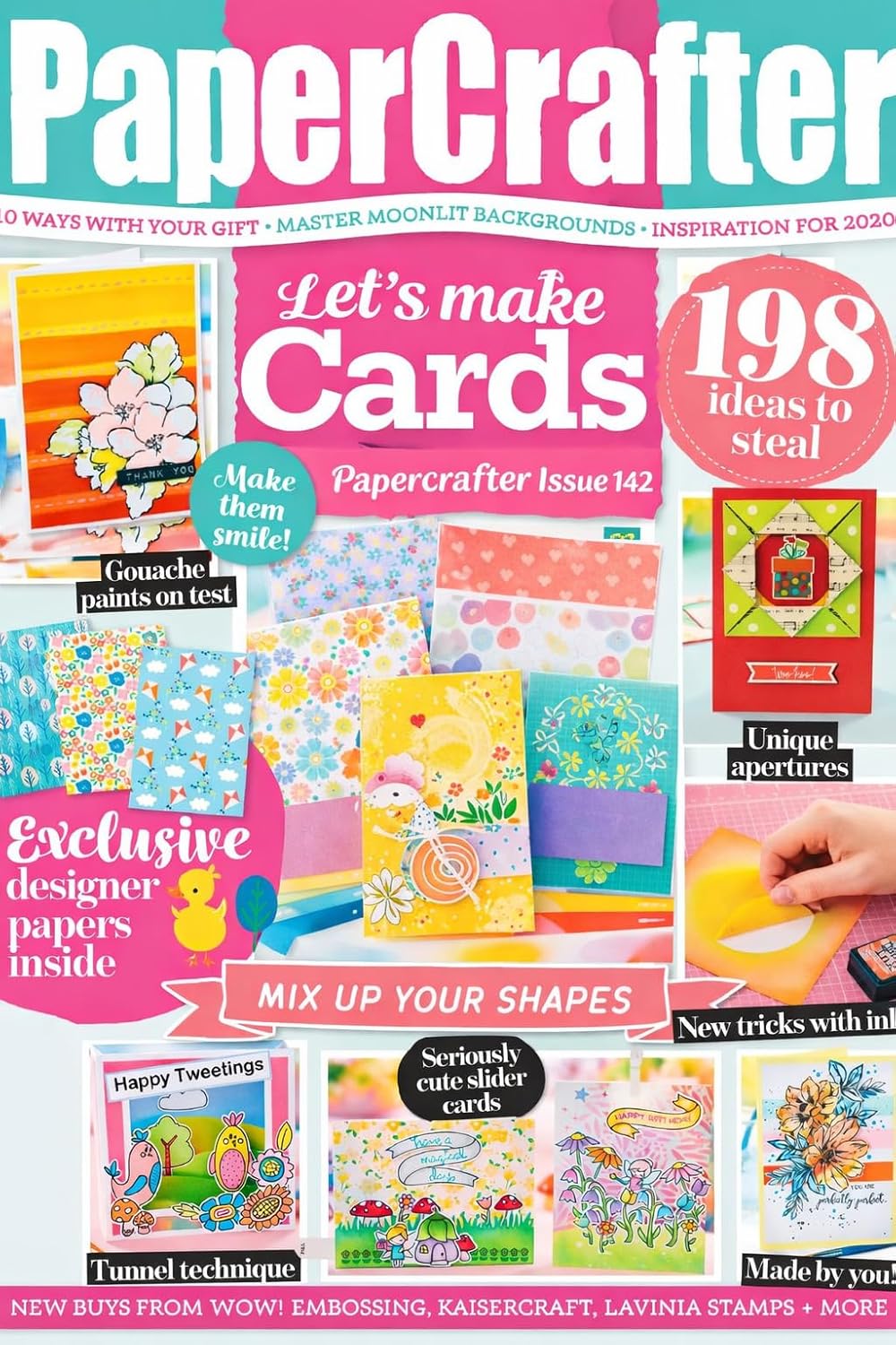 Papercrafter Issue 142 Exclusive designer papers inside, 198 ideas to steal