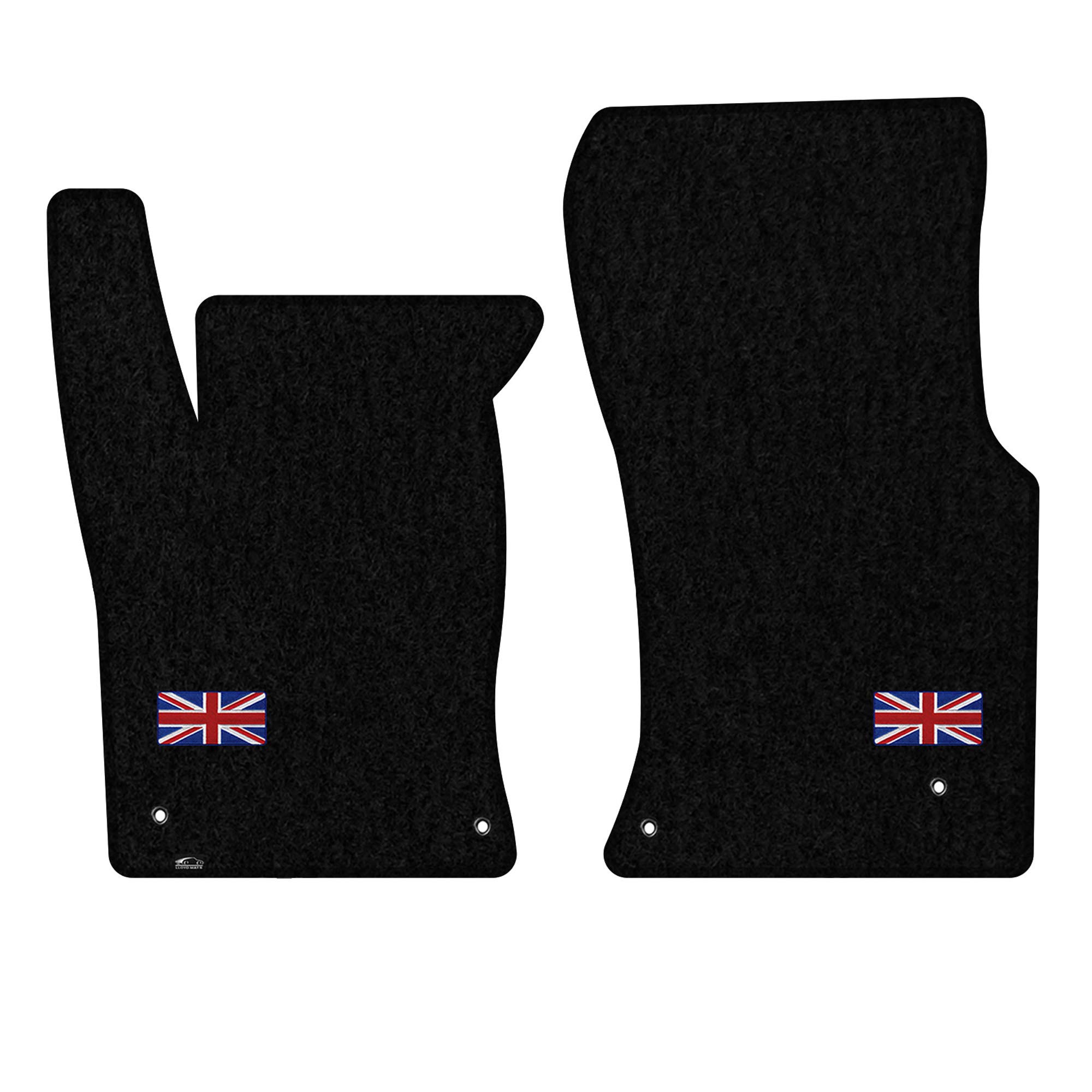 Lloyd Mats Floor Mats for Jaguar XF 2016-2024 | 2PC Front Mats | Black | Non-Slip Backing | without AWD