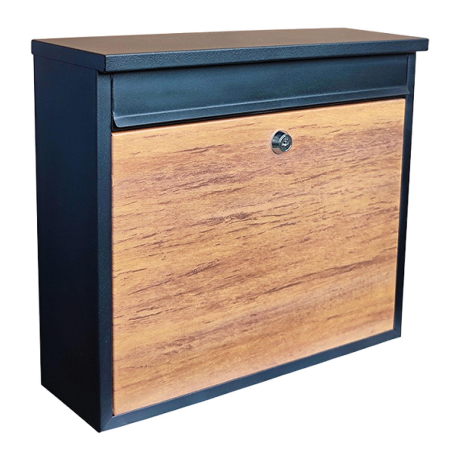 Wall Mount Mailbox Iron Practical Decorative for Entryway Outdoor Commercial-image-12