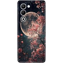 Oppo A5 5G ile Uyumlu K l f, Dolunay Moon Temal  Desenli, Darbe Emici Silikon