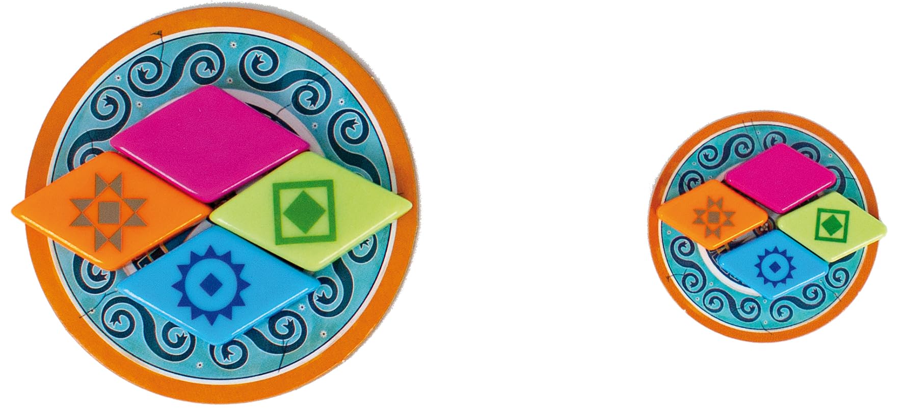 NEXT MOVE Asmodee Azul: PAVILLON D'Ete Mini - Juegos de Mesa - Juego de Viaje - Familia y Niños a Partir de 8 años - de 2 a 4 Jugadores - Versión Francesa