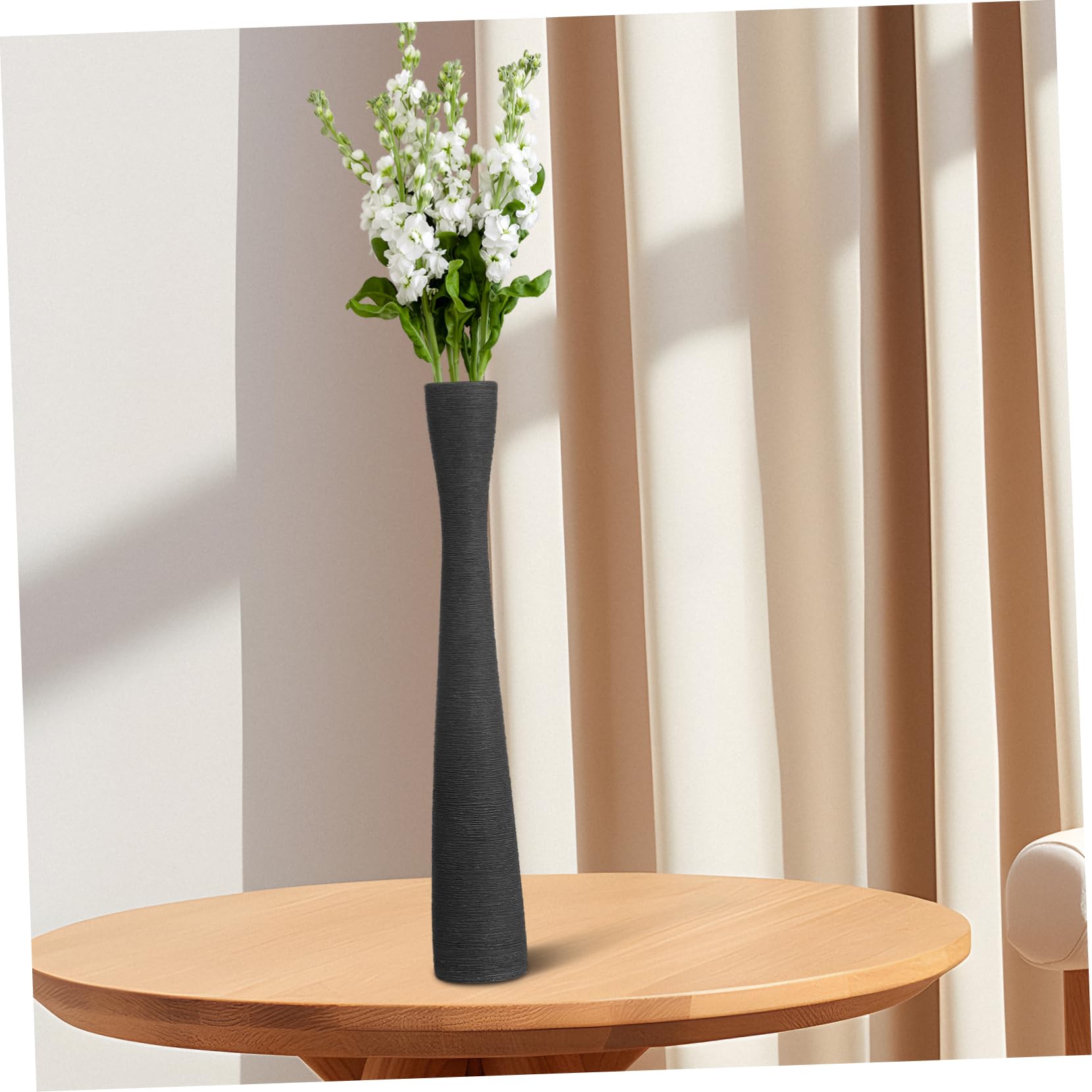 Alipis 2piezas Jarrón De Cerámica De Cuello Estrecho Jarrones De Piso para Flores Decorativos para Sala De Estar y Oficina
