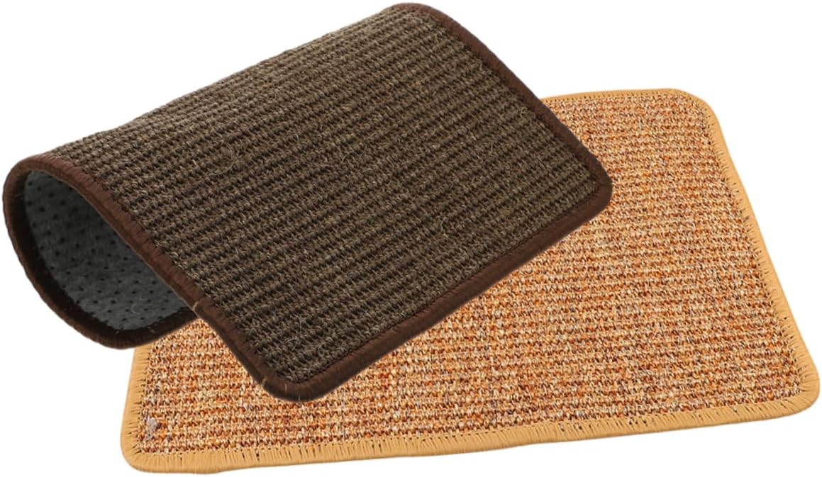 DRESSOOS 2pcs Sisal Cat Scratching Pad Interactive Cat Toy