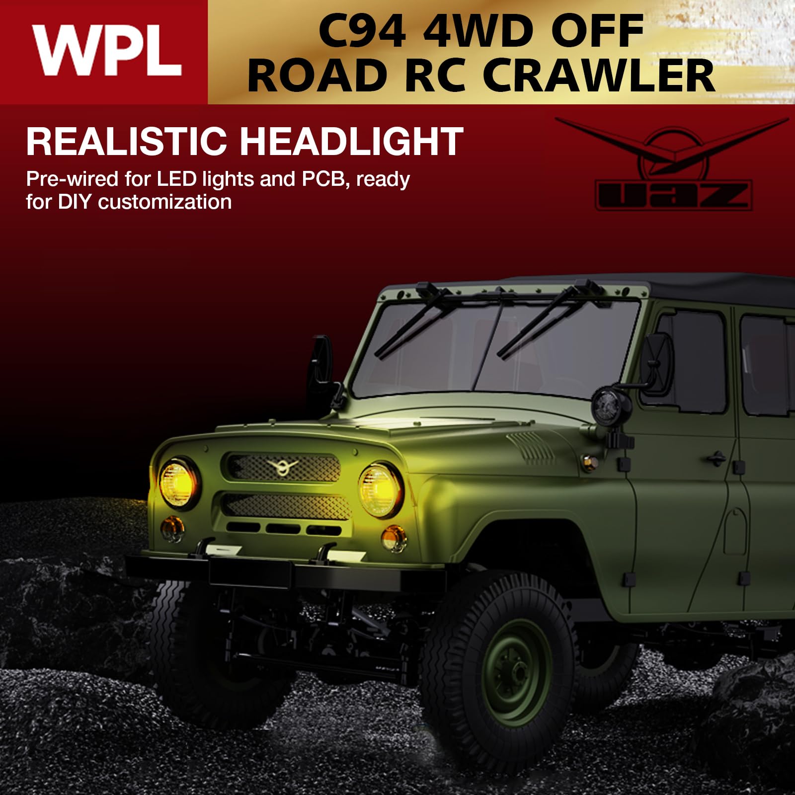 クローラーRC Amazon.co.jp: ARRIS 1/12 RCクローラー、WPL C94 UAZ-469スケールRC