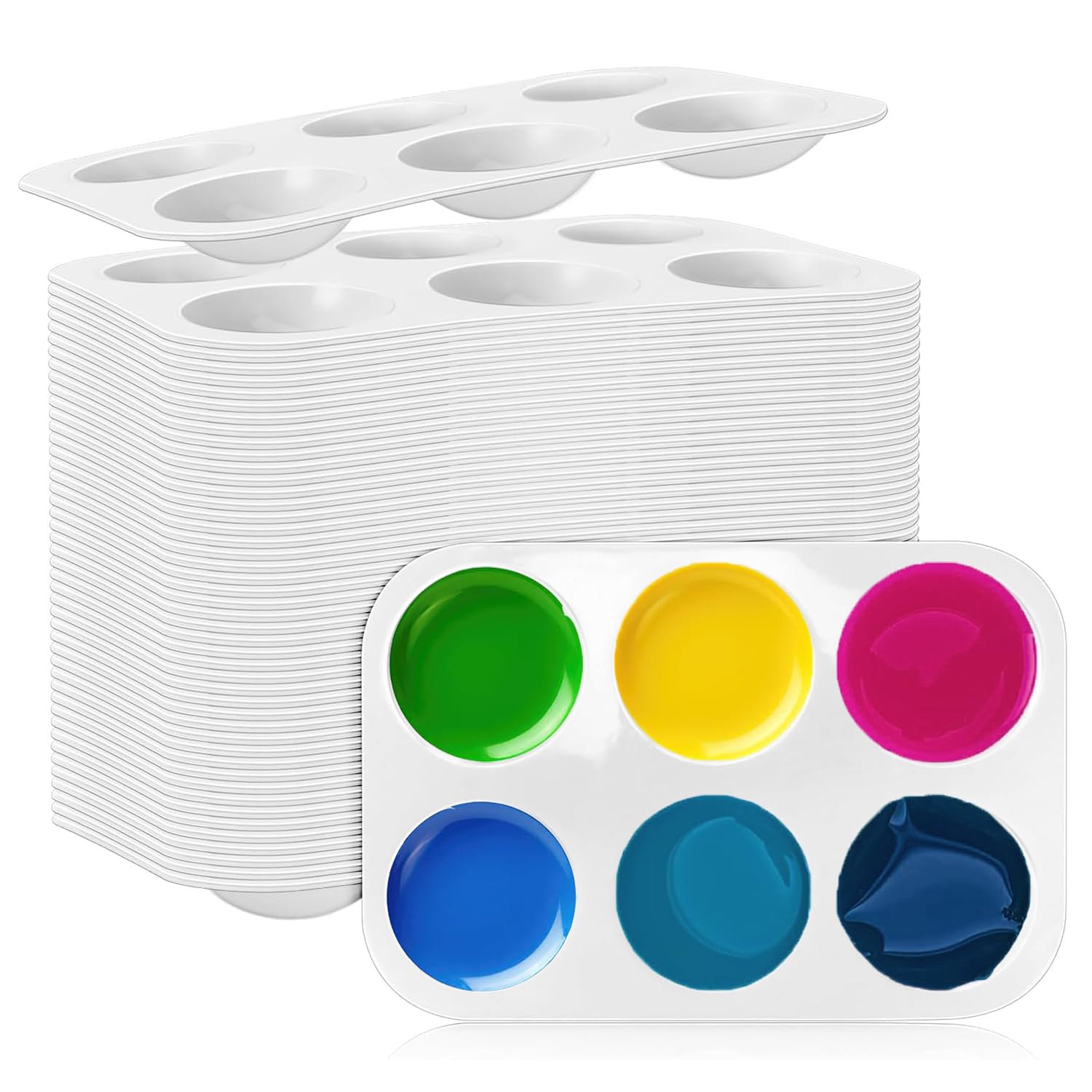 Amazon.co.jp: Acidea 使い捨てパレット 絵画 水彩パレット アクリル