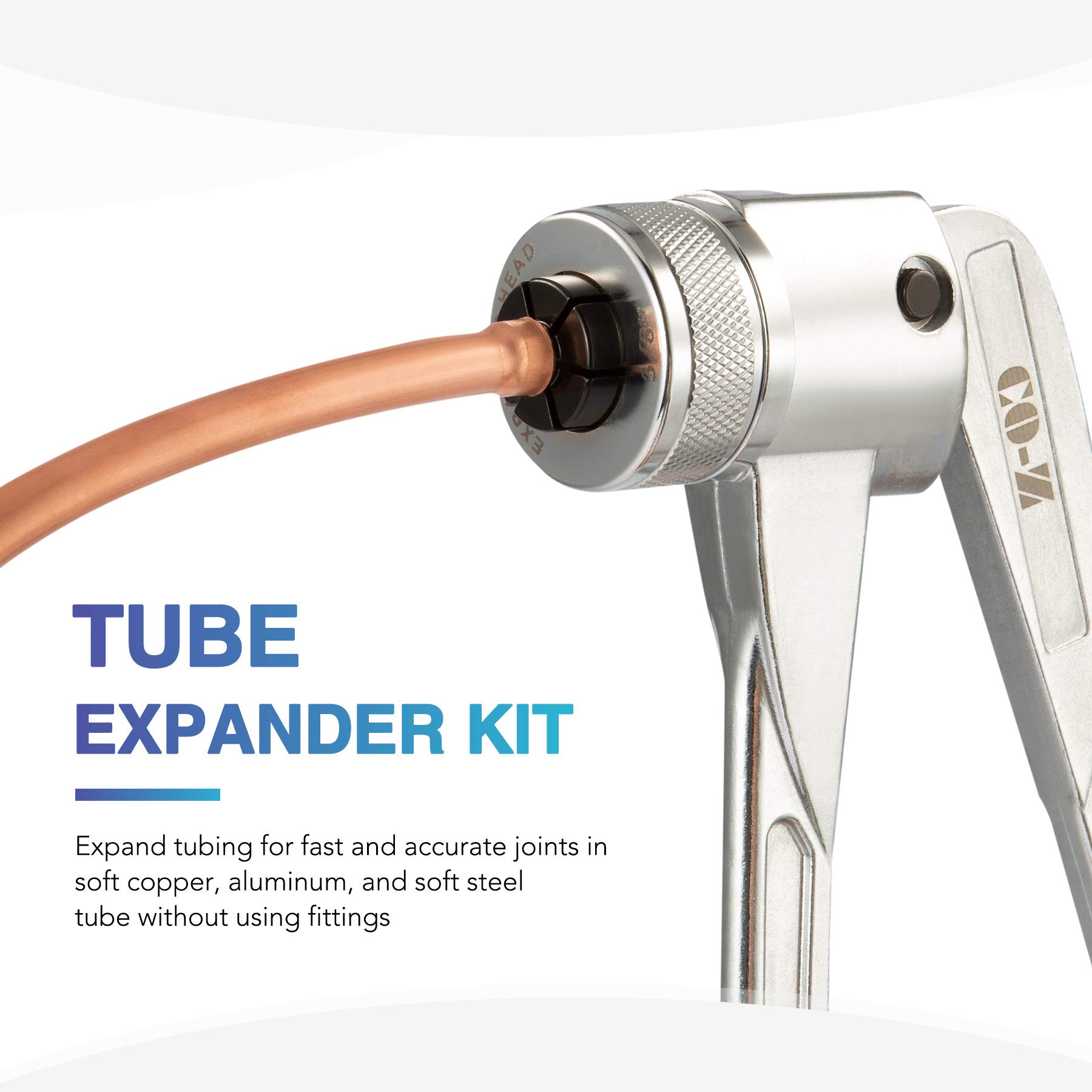 COZ 11pc Tube Expander Tool Kit with Pipe Cutter, Deburring Tool