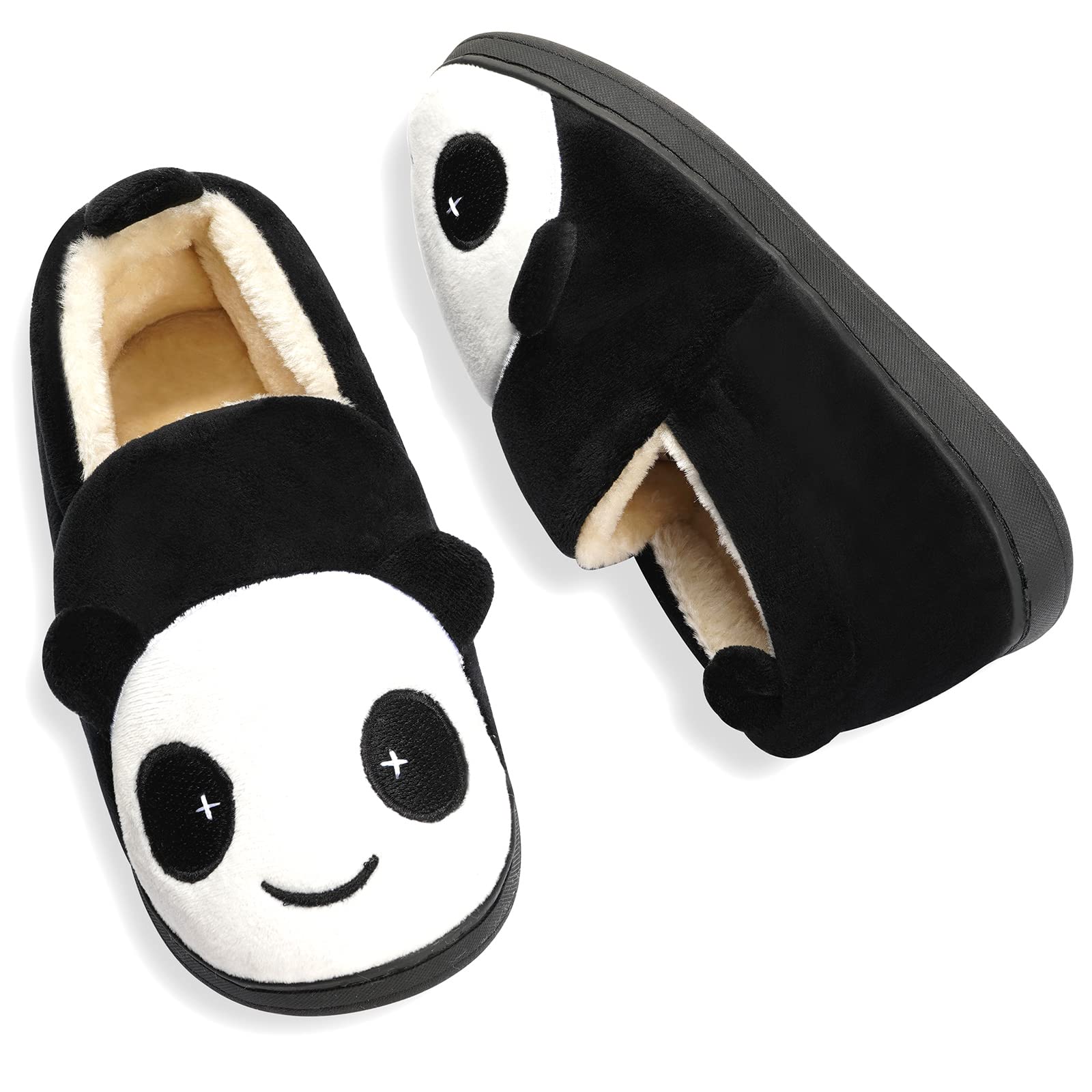 KVbabby Pantofole Bambino Invernali Pantofole Ragazze Ciabatte Bambine Warm Scarpe di Cotone Antiscivolo Interne Slipper Donne Panda Comode