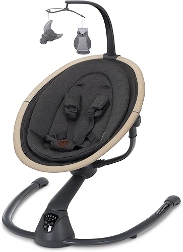 Maxi-Cosi Cassia Columpio Inteligente para Bebés para Infantes, Columpio Portátil Plegable con Música, Rotación de 360°, 5 Velocidades, 12 Melodías,