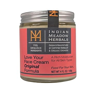Indian Meadow Herbals Cream Face Love Your Face, 4 Ounce