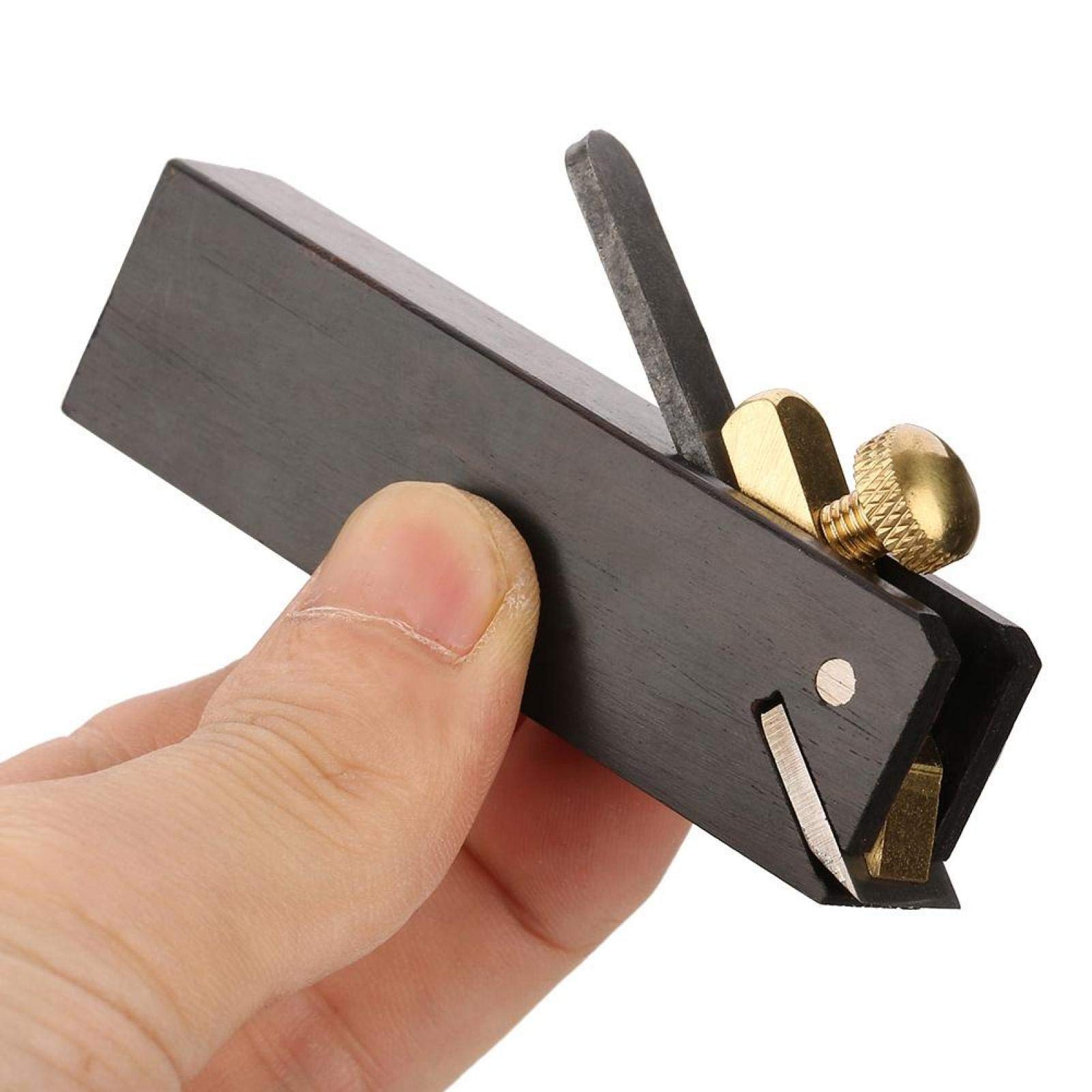 Ebony Mini Cable-Line Cepillo Manual de Carpinter¨ªa, Negro, Madera, 75 x 20 x 13 mm, Herramienta de Corte para Madera