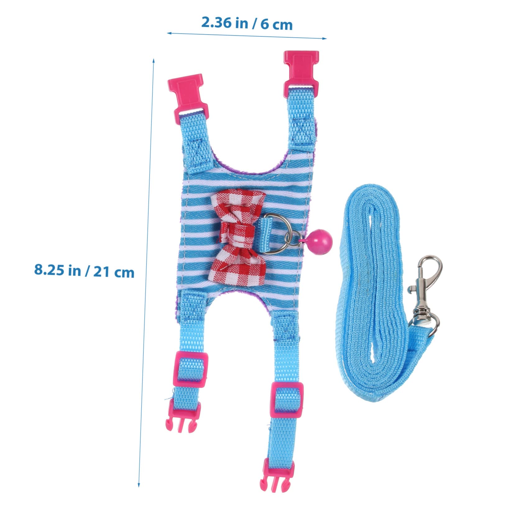 Levemolo Hamster Walking Strap Pet Hamsters Rope Bunny Harness Rope Guinea Pig Vest Fashionable Comfortable Harness Kit