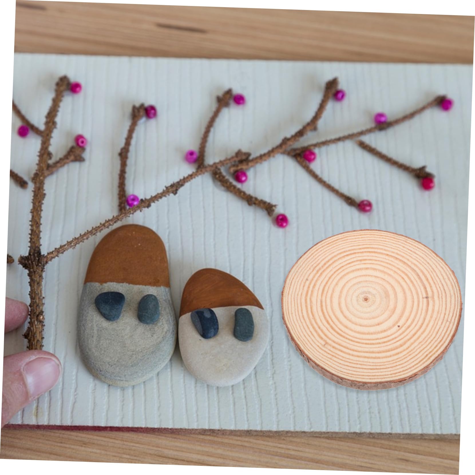 SHINEOFI 12piezas Decoración de Madera de Pino Redonda sin Pintar Rodajas de Madera Natural para Manualidades Rodajas para Pintar Grosor para Proyectos de Bricolaje y Decoración de Hogar