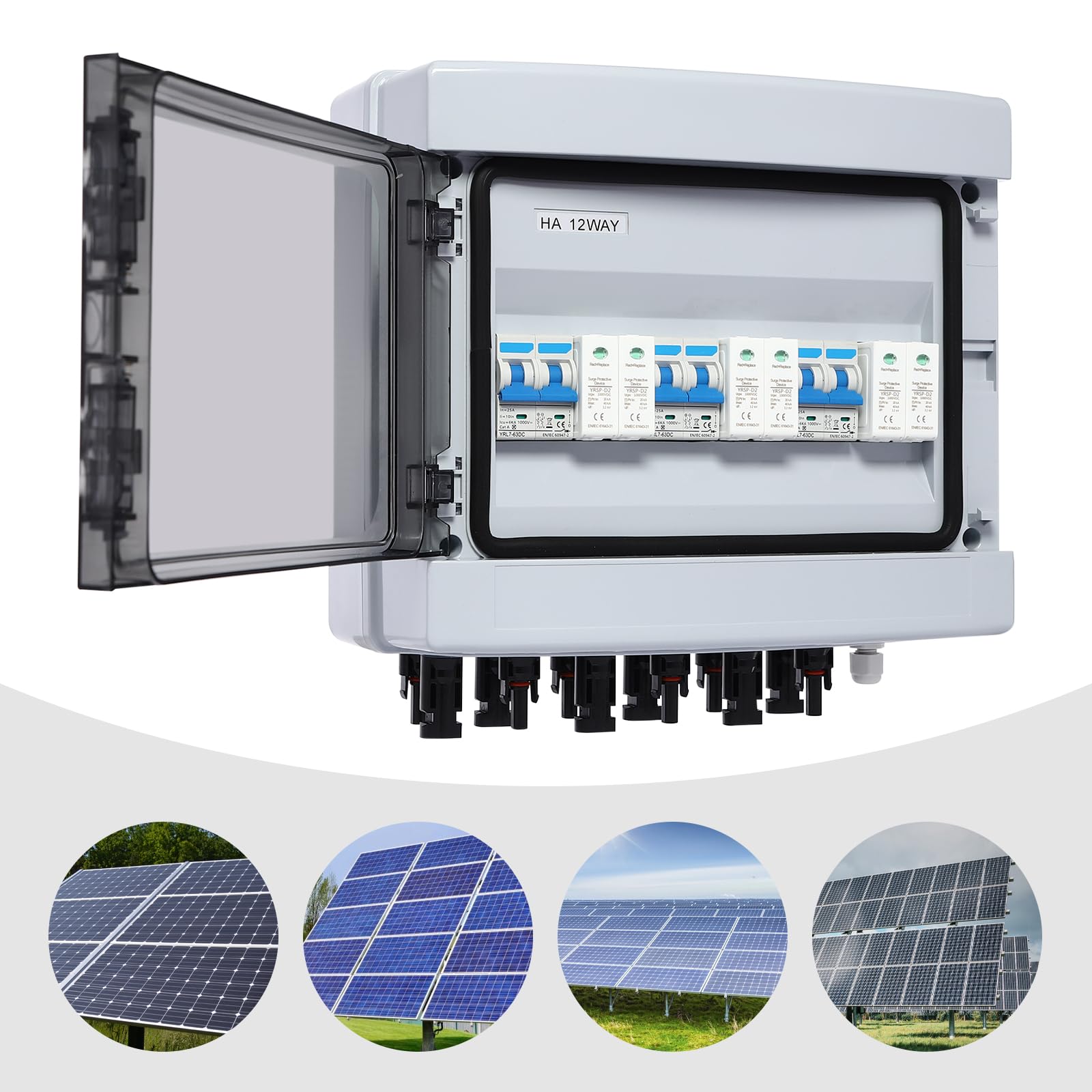 Zabezpieczenie przeciwprzepięciowe pv 3 w 3 out DC 1000 V wyłącznik pv instalacja 25 A/40 A zabezpieczenie przed zwarciem do instalacji fotowoltaicznych (25 A)