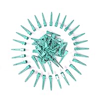 Vista 13 de Paquete de 100 pinzas plateadas para rizar cocodrilo, 1.8 pulgadas, accesorios para el cabello, para niñas y mujeres, peinado, coloración