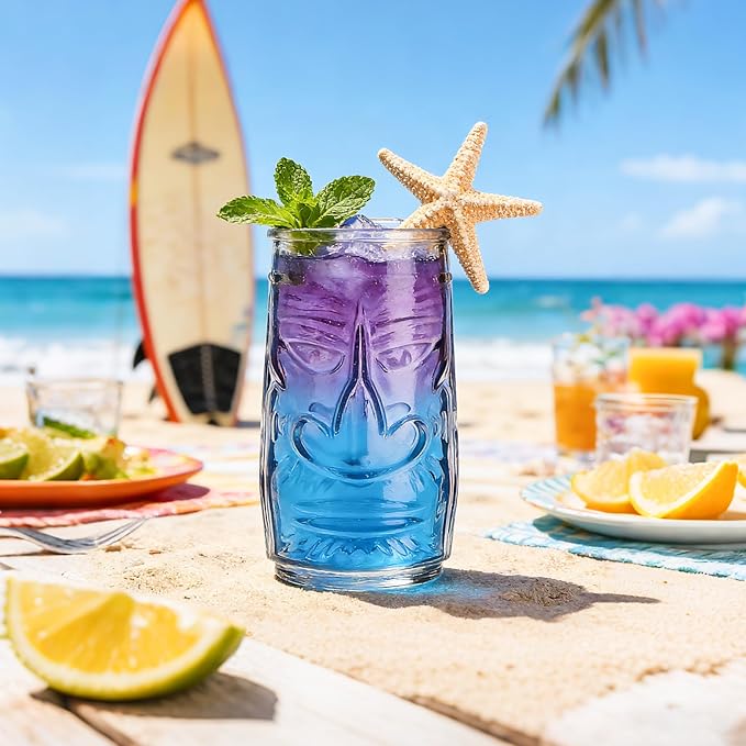 Set de 6 Vasos Tiki Highball - 17 oz - Vasos para Cócteles miniatura 5