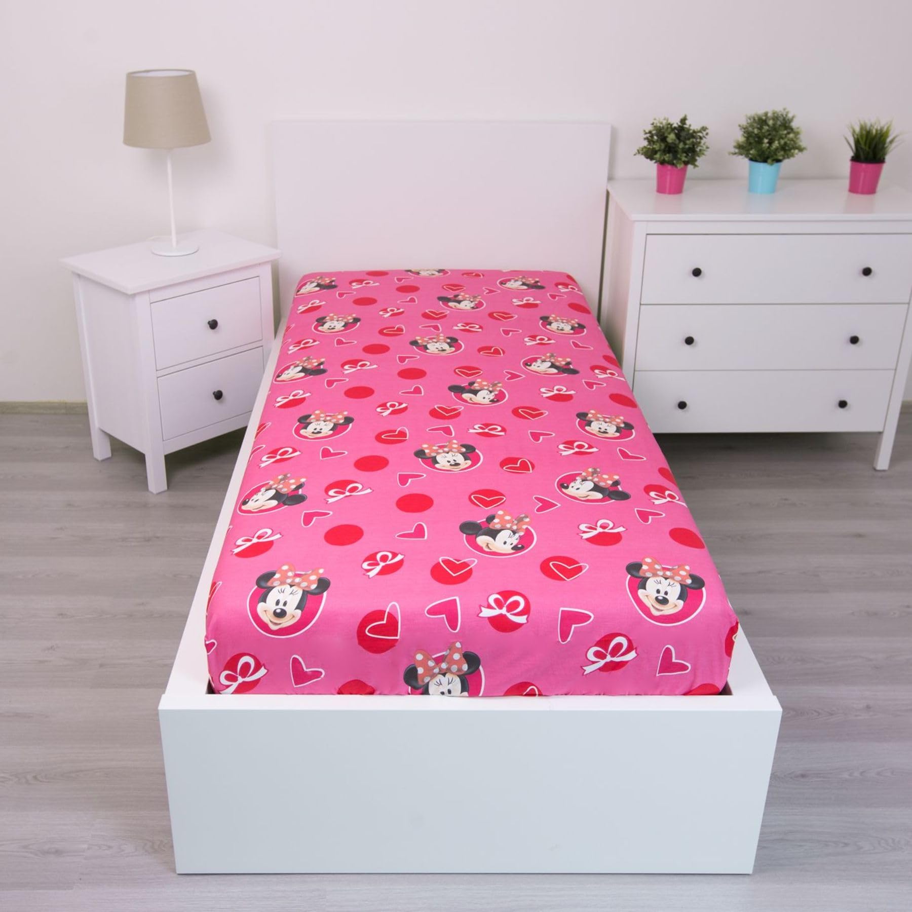 Jerry Fabrics Mickey and Friends Character Fitted Sheet, Cotton, Multi-Colour, Single, 200 x 90 x 25 cm - Image 2