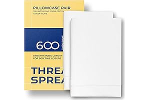 600 Thread Count 100% Egyptian Cotton Pillow Cases