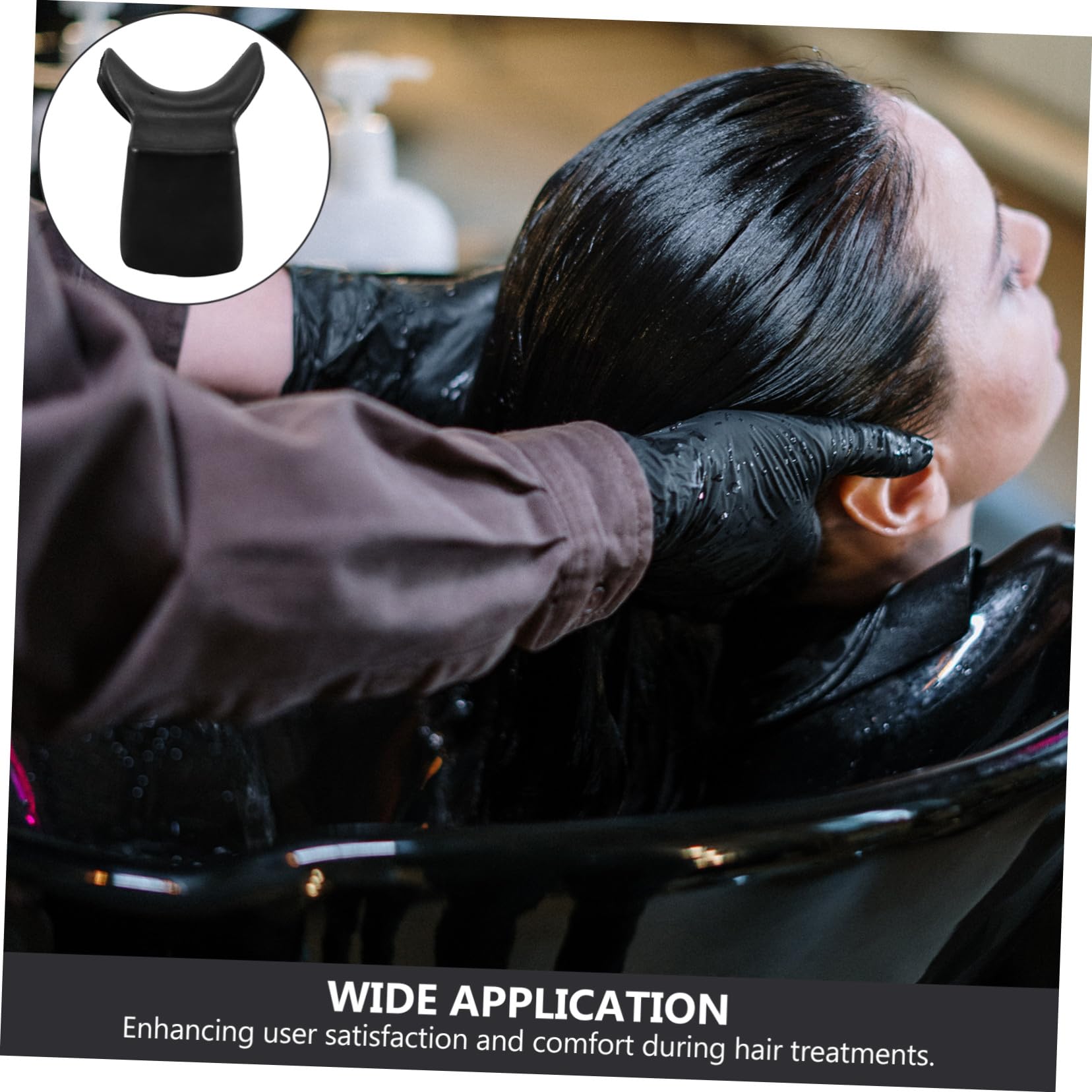 Mikinona Oreillers de Bain Soutien Nuque Ergonomique en PVC pour Lavage des Cheveux Salons de Coiffure