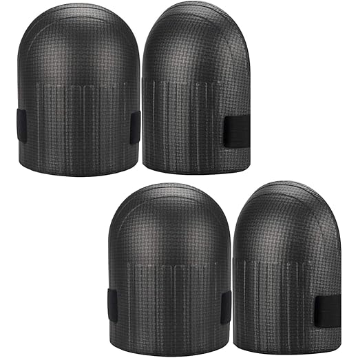 Knee Pads Thick EVA Foam Black 2 Pairs